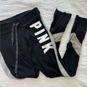 Victoria's Secret PINK Kids Black and Gray Sweatpants